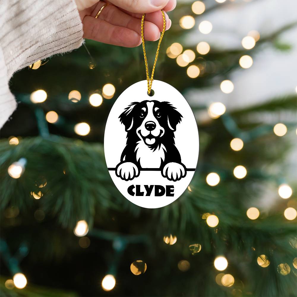 Holiday Ornament - Pick Your Dog Breed - Personalize With Name