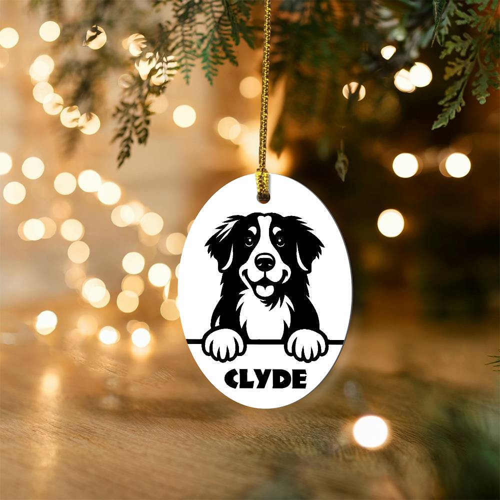 Holiday Ornament - Pick Your Dog Breed - Personalize With Name